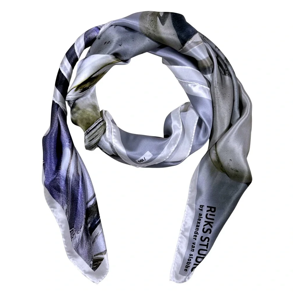 Rijksmuseum Silk Scarf Alexander van‎ Slobbe Art Print Square 46